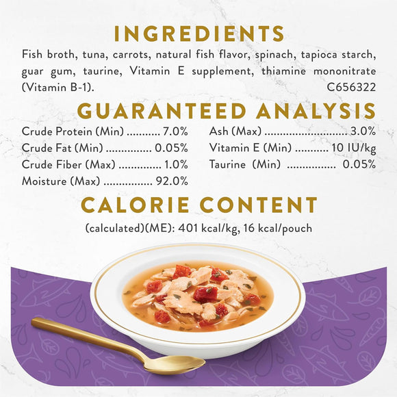 Fancy Feast Senior Classic with Skipjack Tuna & Vegetables in Broth Cat Food Complement & Topper