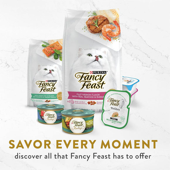Fancy Feast Senior Classic with Skipjack Tuna & Vegetables in Broth Cat Food Complement & Topper