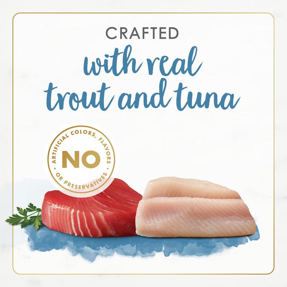 Fancy Feast Gourmet Naturals Trout & Tuna Recipe Pate Canned Cat Food