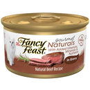 Fancy Feast Gourmet Naturals Beef Recipe in Gravy Canned Cat Food, 3-oz, case of 12