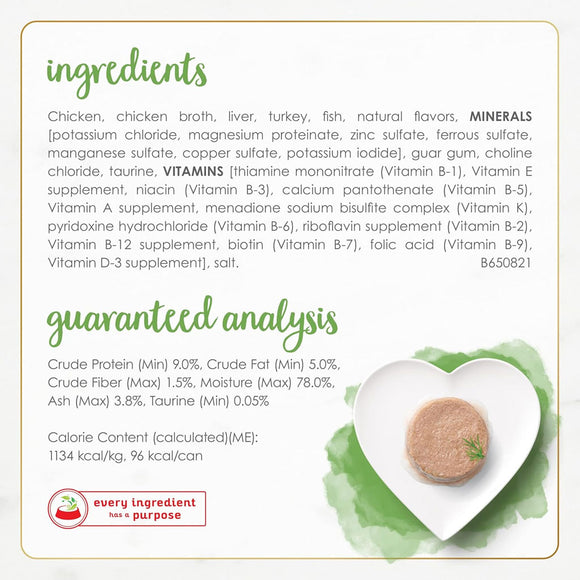 Fancy Feast Gourmet Naturals White Meat Chicken Recipe Pate Canned Cat Food