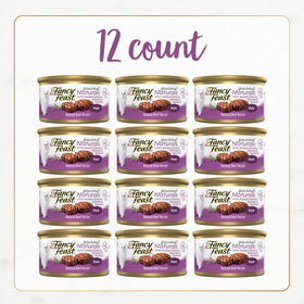 Fancy Feast Gourmet Naturals Beef Recipe Pate Canned Cat Food