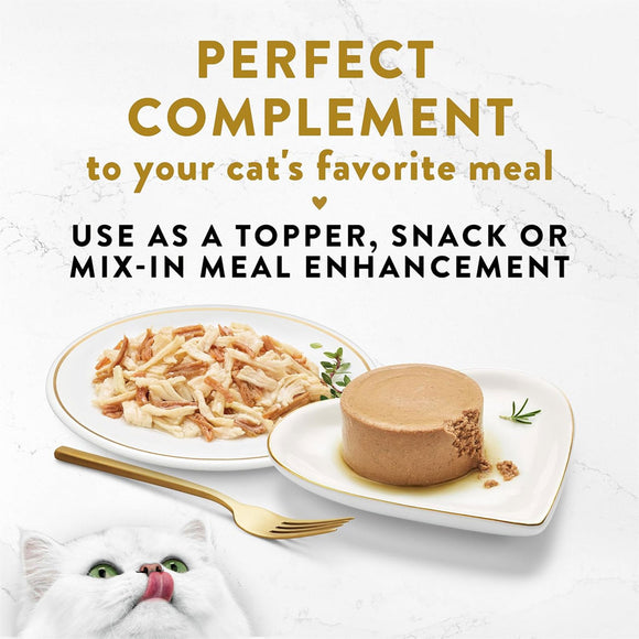 Fancy Feast Appetizers Grain-Free White Meat Chicken & Shredded Beef Appetizer in Savory Broth Wet Cat Food