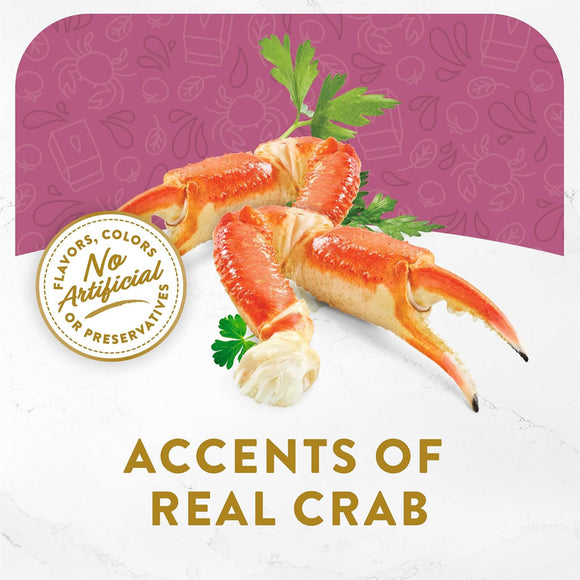 Fancy Feast Broths Seafood Bisque & Accents of Real Crab Grain-Free Lickable Cat Food Topper