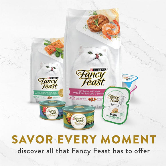 Fancy Feast Broths Seafood Bisque with Shrimp Grain-Free Lickable Cat Food Topper