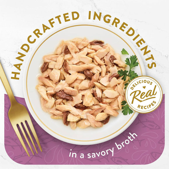 Fancy Feast Appetizers Grain-Free Flaked Tongol Tuna Appetizer in Savory Broth Wet Cat Food