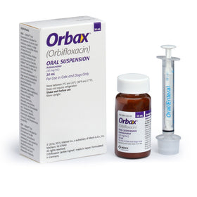 Orbax Oral Suspension (Orbifloxacin) - 30 mg/mL (20 mL)