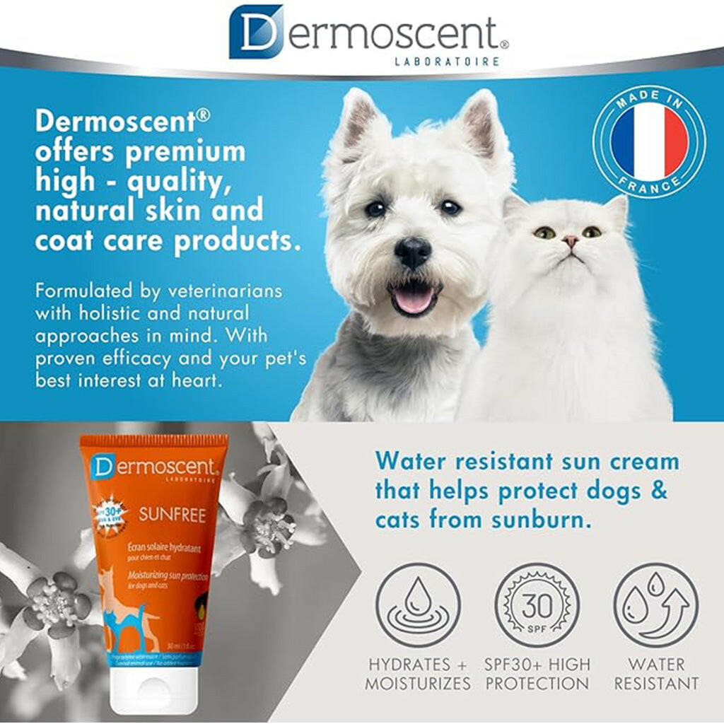 Dermoscent SunFREE SPF30+ Sunscreen for Cats and Dogs (30 ml)