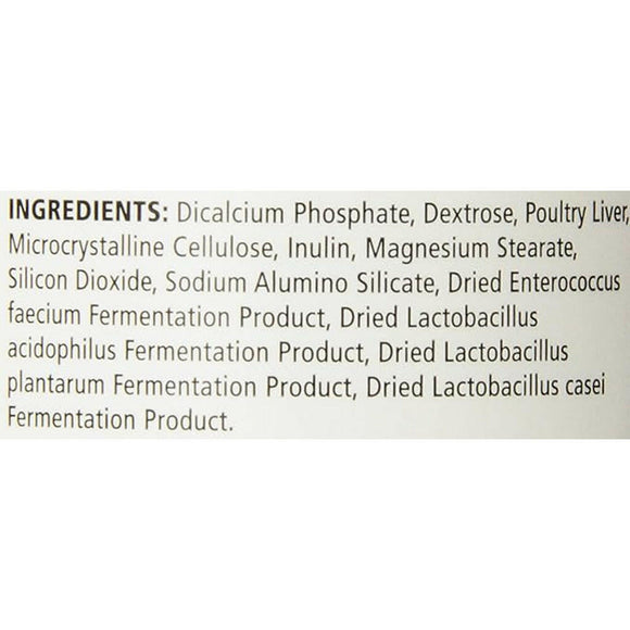 ingredient list of probios chewable tablets