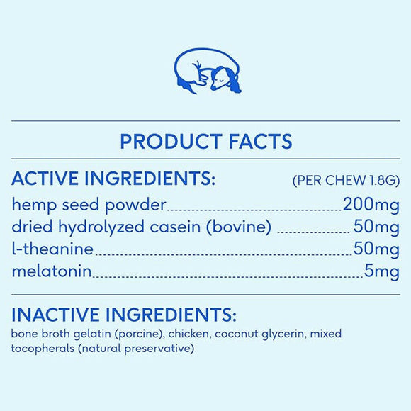 native pet calming chews for dogs