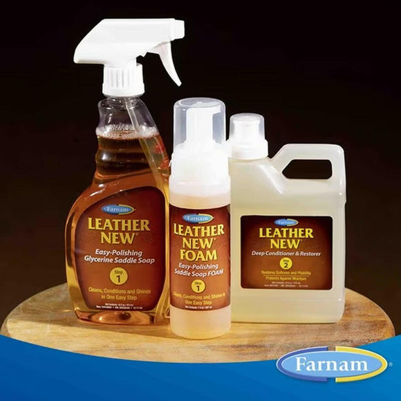 Farnam Leather New Horse Polishing Soap with Sprayer (16 oz)