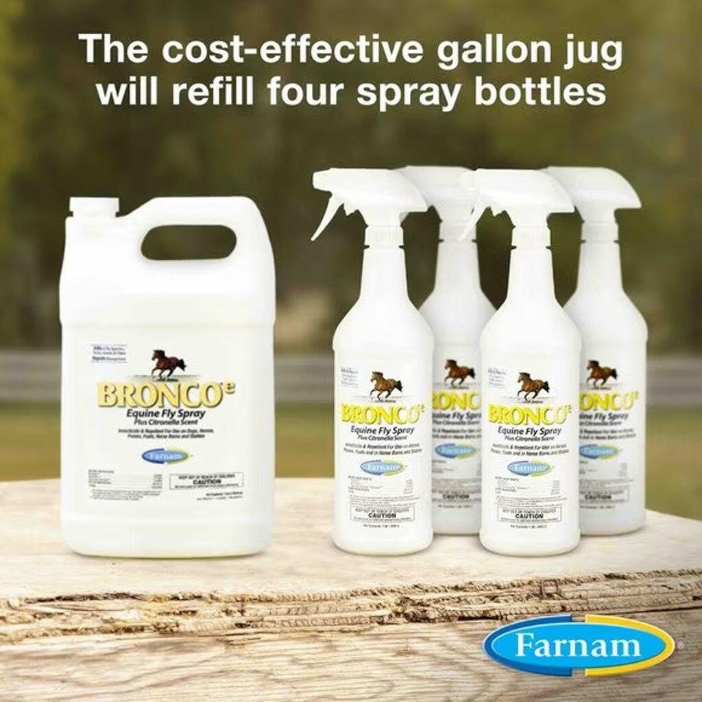 Bronco Equine Fly Spray Plus Citronella Scent (Gallon)