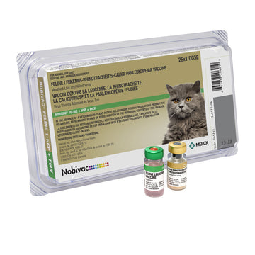 Nobivac Feline 1-HCP + FeLv Vaccine for Cats, 25 Doses