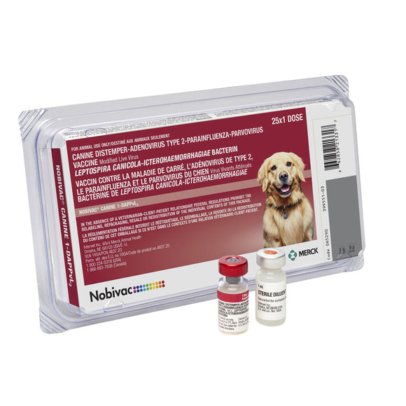 Nobivac Canine DAPPvL2 Vaccine for Dogs, 25 Doses