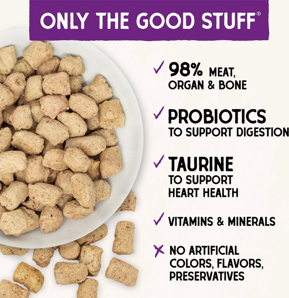 Stella & Chewy's Yummy Lickin' Salmon & Chicken Dinner Morsels Freeze-Dried Raw Food for Cats