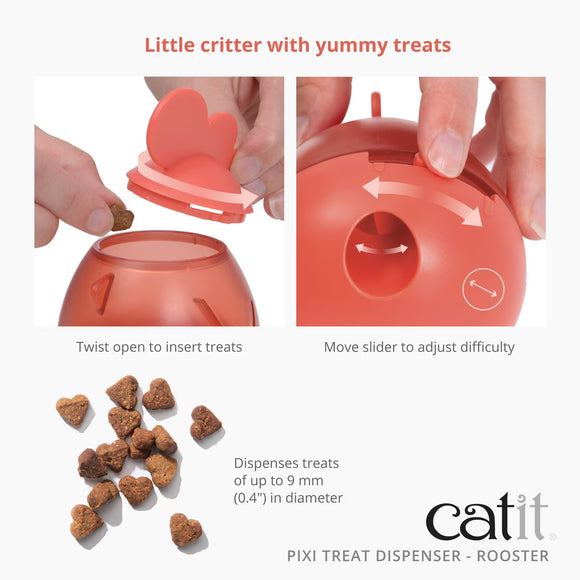 Catit PIXI  Rooster Shape Treat Dispenser for Cats
