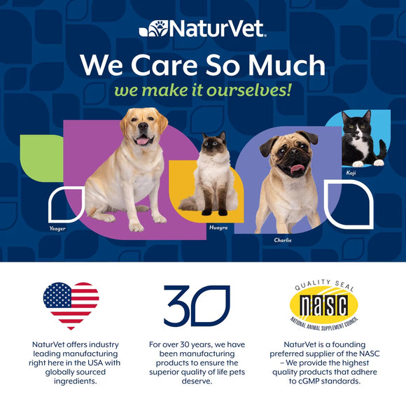 NaturVet Senior Daily Care Multi-Benefit 8-in-1 Support For Dogs (60 Soft Chews)