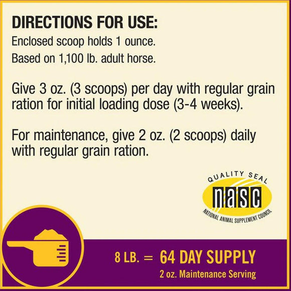 Horse Health Products Joint Combo Hoof & Coat 3-in-1 Apple Flavor Pellets Horse Supplement (3.75 lb)