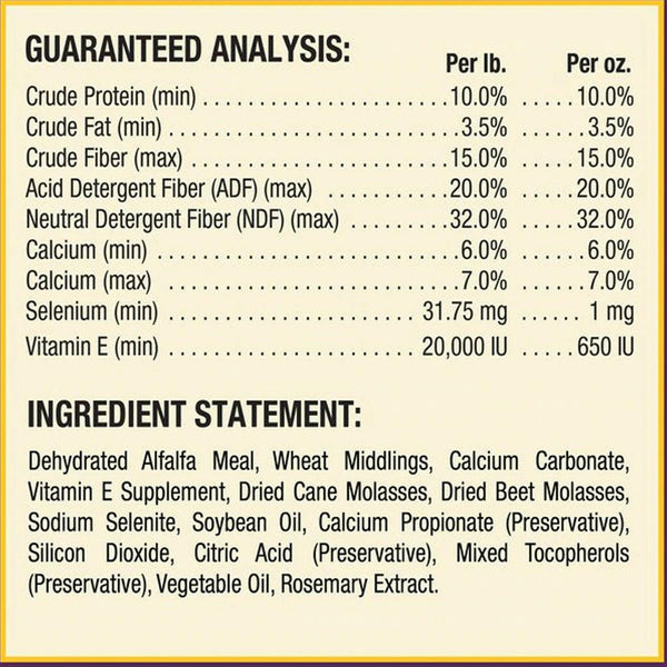 Horse Health Products Vitamin-E & Selenium Crumbles Horse Supplement (3 lb)