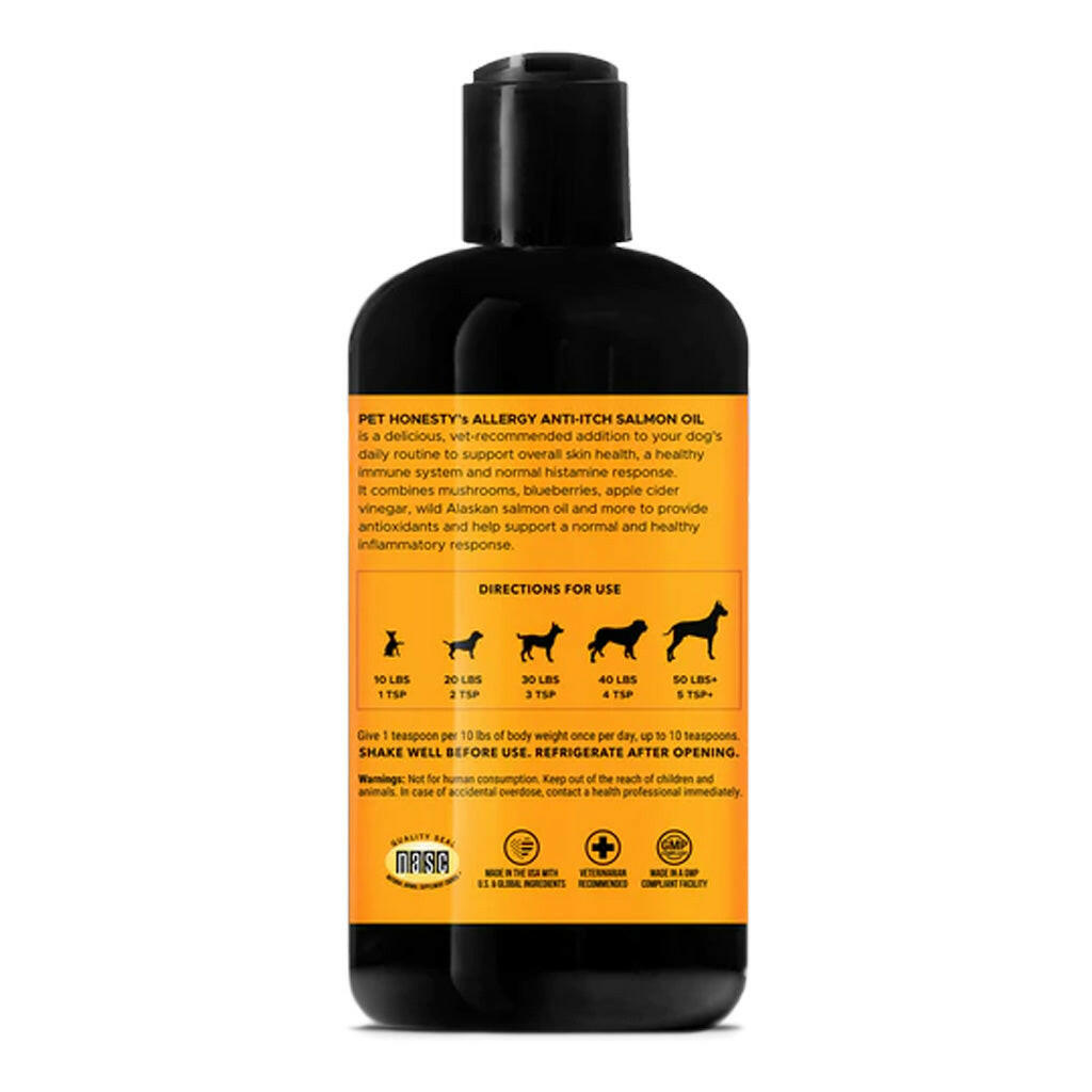 Pet Honesty Allergy Anti-Itch Salmon Oil for Dogs (16 oz)