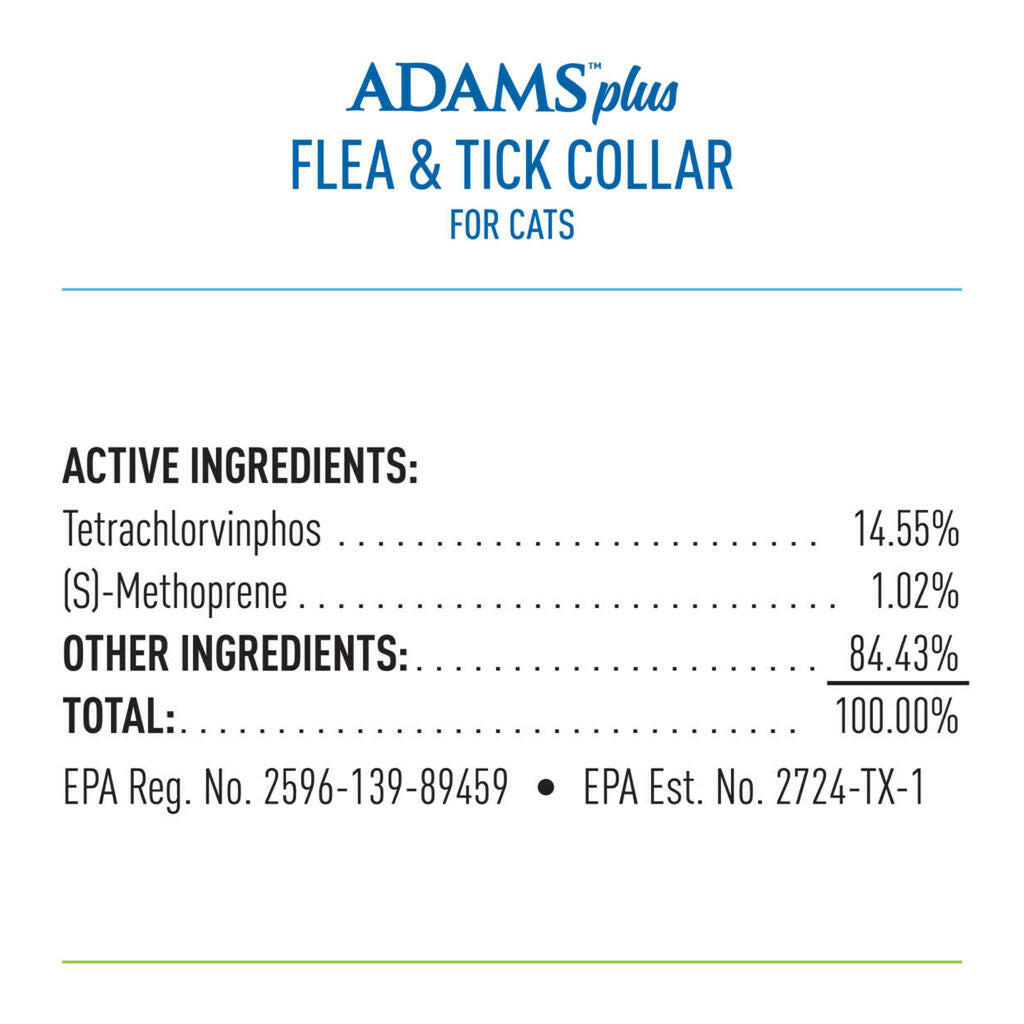 Adams Plus Flea and Tick Collar for Cats