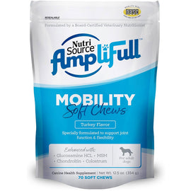 NutriSource AmpliFull Mobility Soft Chews Dogs Supplement Turkey Flavor 70-count - Dog Hip & Joint Supplements 1