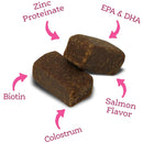 NutriSource AmpliFull Skin & Coat Soft Chews Dogs Supplement, Salmon Flavor