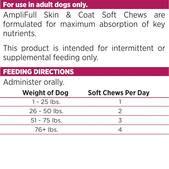 NutriSource AmpliFull Skin & Coat Soft Chews Dogs Supplement