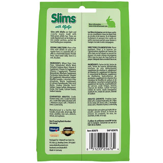 Vitakraft Slims with Alfalfa Nibble Stick Treats for Rabbits & Other Small Animals