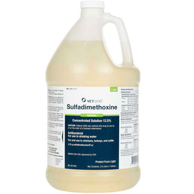 Sulfadimethoxine 12.5% Oral Solution for Farm Animals, 1 Gallon