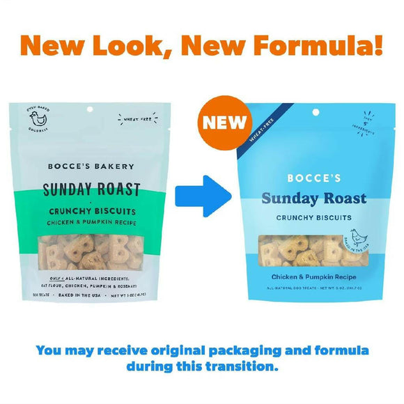 Bocce's Bakery Sunday Roast Crunchy Biscuits For Dog (5 oz)