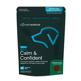 VetriScience Golden Years Calm & Confident Behavior Chew Supplement for Senior Dogs (60 chews) - Dog Supplements &