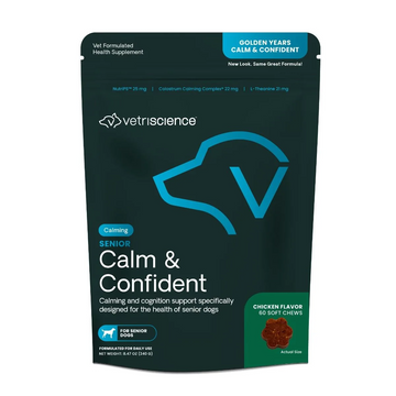 VetriScience Golden Years Calm & Confident Behavior Chew Supplement for Senior Dogs (60 chews)