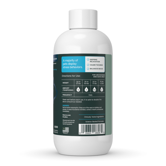 VetriScience Composure Liquid Calming Supplement for Cats & Dogs (8 oz)