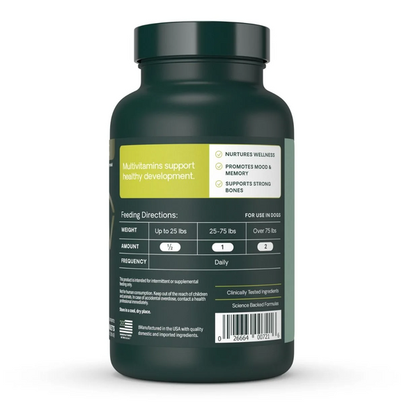 VetriScience Canine Plus Chewable Tablets Multivitamin for Dogs (90 tabs)