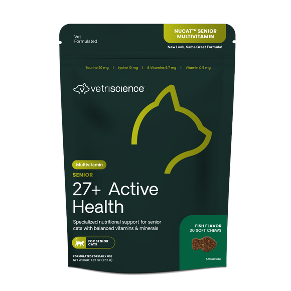 VetriScience NuCat Senior Multivitamin for Cats (30 soft chews)
