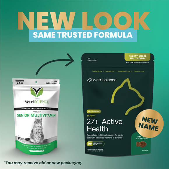 VetriScience NuCat Senior Multivitamin for Cats (30 soft chews)