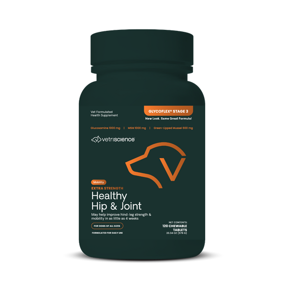 VetriScience GlycoFlex Stage 3 Joint Supplement for Dogs (120 chewable tablets)