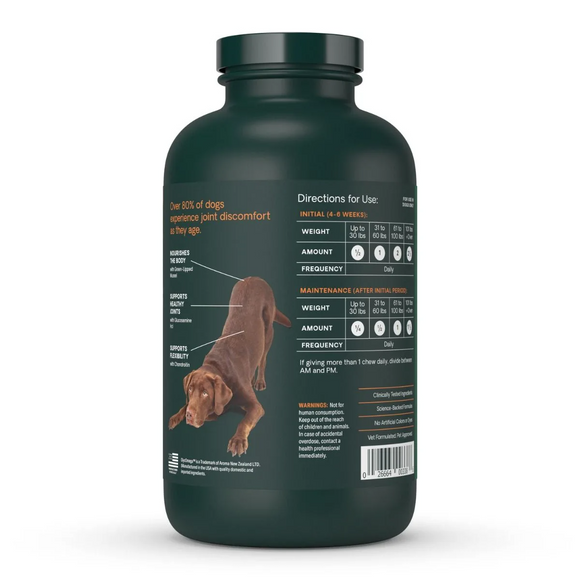 VetriScience GlycoFlex Plus Joint Supplement for Dogs (120 chewable tablets)