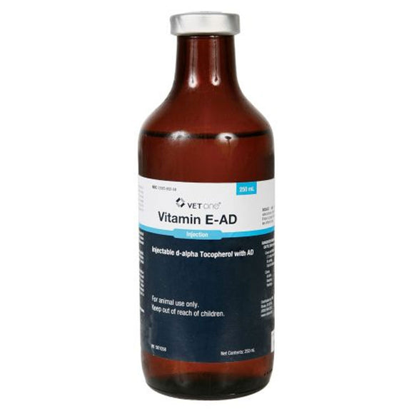 Vitamin E-AD Injection for Cattle, 250-ml