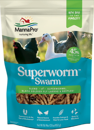 Manna Pro Superworm Swarm Poultry Treat Mix (30 oz)