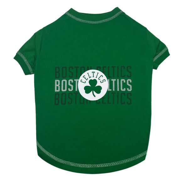 Pet's First NBA Stripe Text Tee for Dogs & Cats