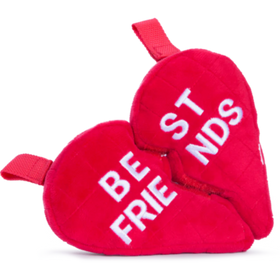 BARK Friends Furever Plush & Wearable BFF Heart Two-Part Dog Toy - 0