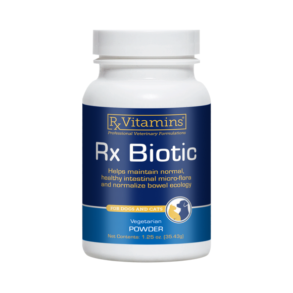 Rx Biotic Powder Digestive Supplement for Cats & Dogs