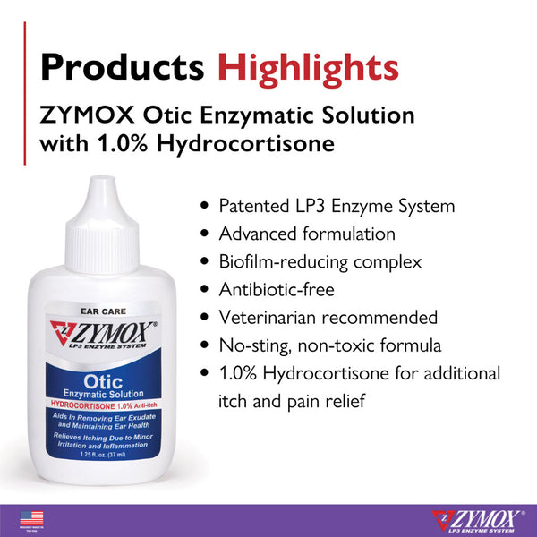 zymox otic hydrocortisone highlights