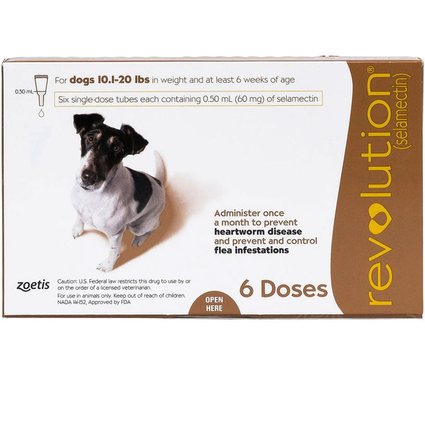 Revolution for Dogs 10.1-20 lbs 6 doses