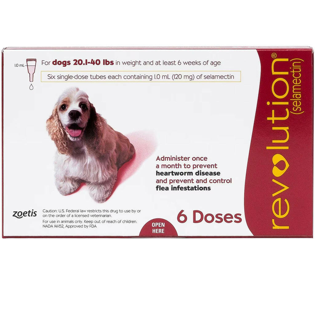 Revolution for Dogs 20.1-40 lbs 6 doses