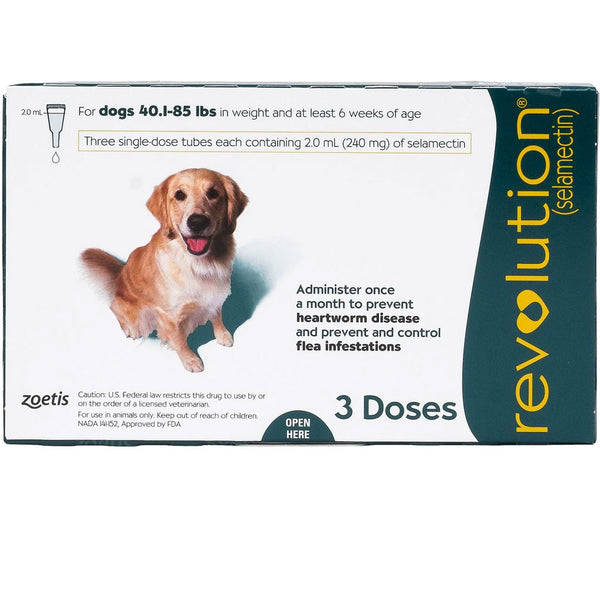 Revolution for Dogs 40.1-85 lbs 3 doses