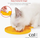 Catit Creamy Feeding Mat for Cat, Orange-2