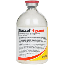 Naxcel Sterile Powder for Multiple Species of Animals, 4-g